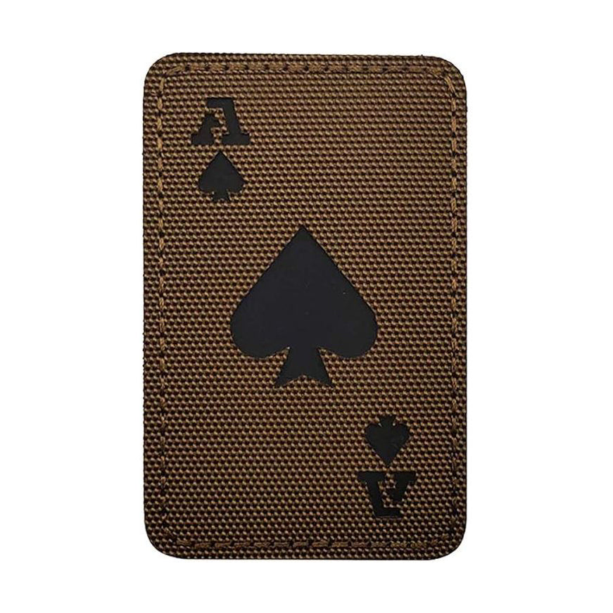 Ace of Spades Card Airsoft Patch Pik-Ass Karte Softair Klett Aufnäher