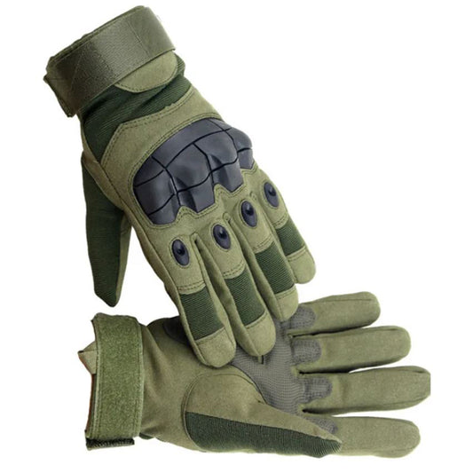 Airsoft Gloves Tactical Gloves with rubberized knuckle protection Olive Green