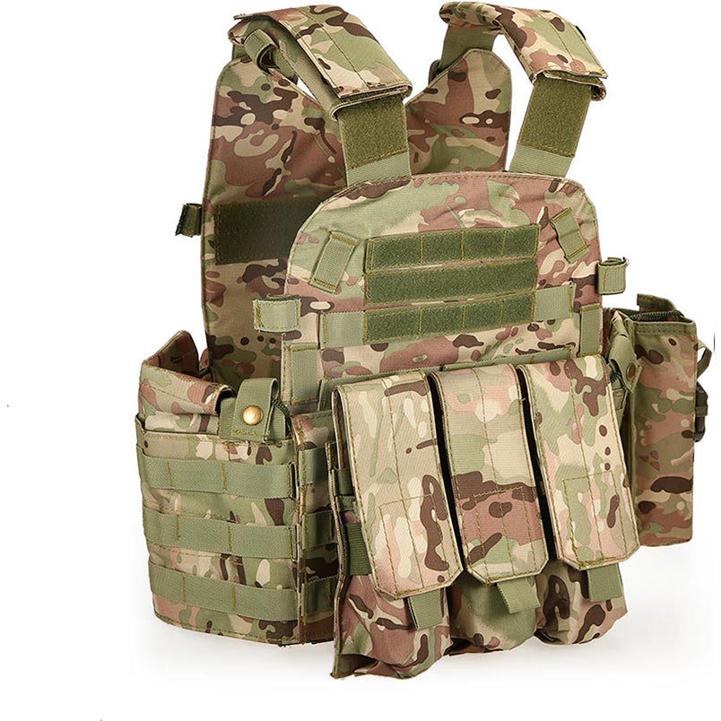 Airsoft Molle Plate Carrier "Slick" with pockets