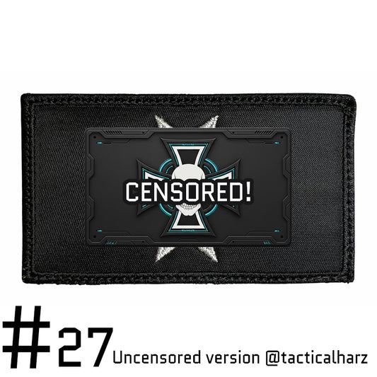 #27 Obsidian Templars - Crusader Skull Velcro Patch TAC-HAMMER