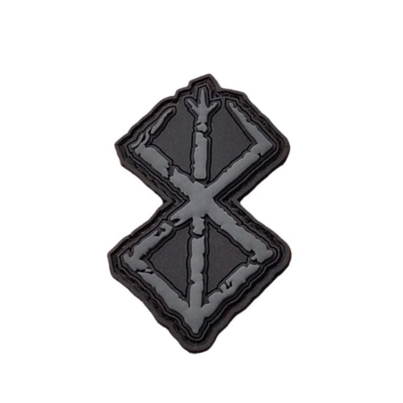 Berserk Anime PVC Velcro Patch Brand of Sacrifice Airsoft Klett Aufnäher Grau