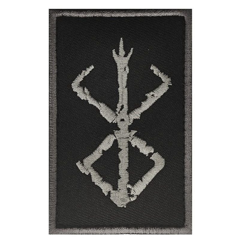 Berserk Anime Velcro Patch Brand of Sacrifice Airsoft Velcro Patch Gray