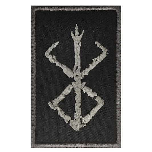 Berserk Anime Velcro Patch Brand of Sacrifice Airsoft Klett Aufnäher Grau