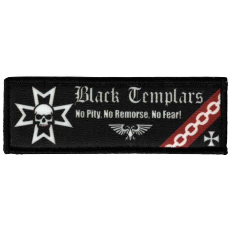 Black Templars Holy Warriors Velcro Patch Space Marine Chapter Klett Aufnäher