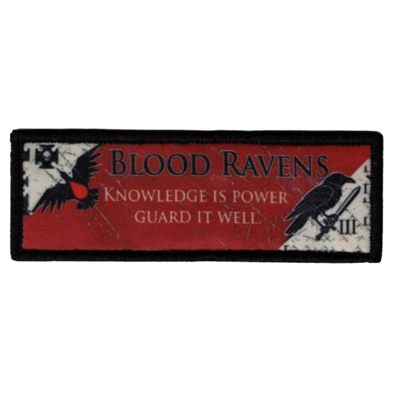 Blood Ravens Velcro Patch Warhammer Space Marine Klett Aufnäher