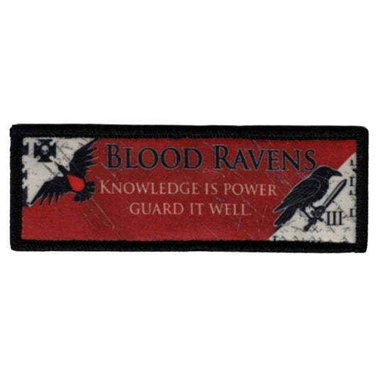Blood Ravens Velcro Patch Warhammer Space Marine Klett Aufnäher
