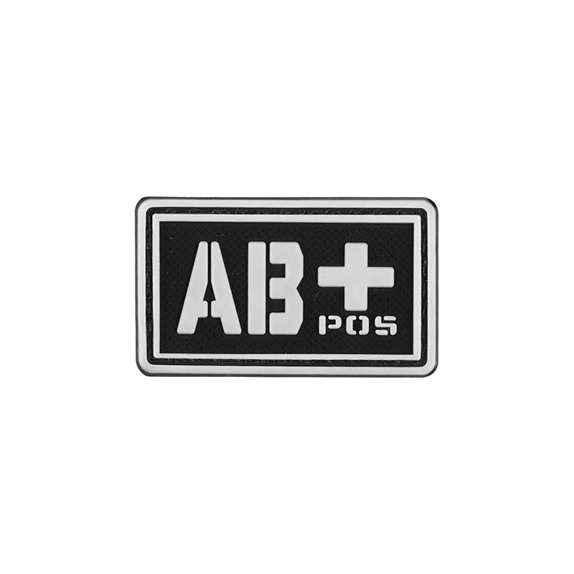 Blutgruppe AB+ Positiv Airsoft Patch Typ AB + Softair Klett Aufnäher