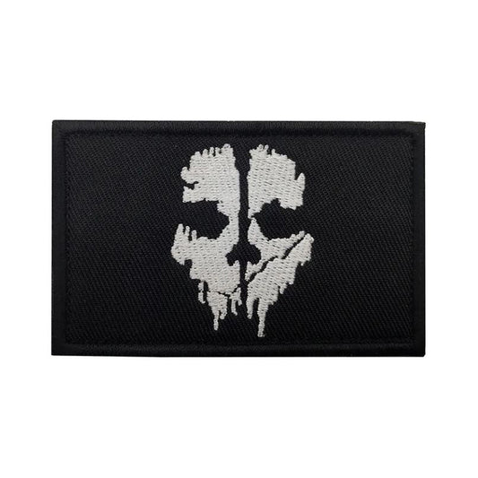 Call of Duty Ghosts Airsoft Stoff Patch CoD Softair Klett Aufnäher