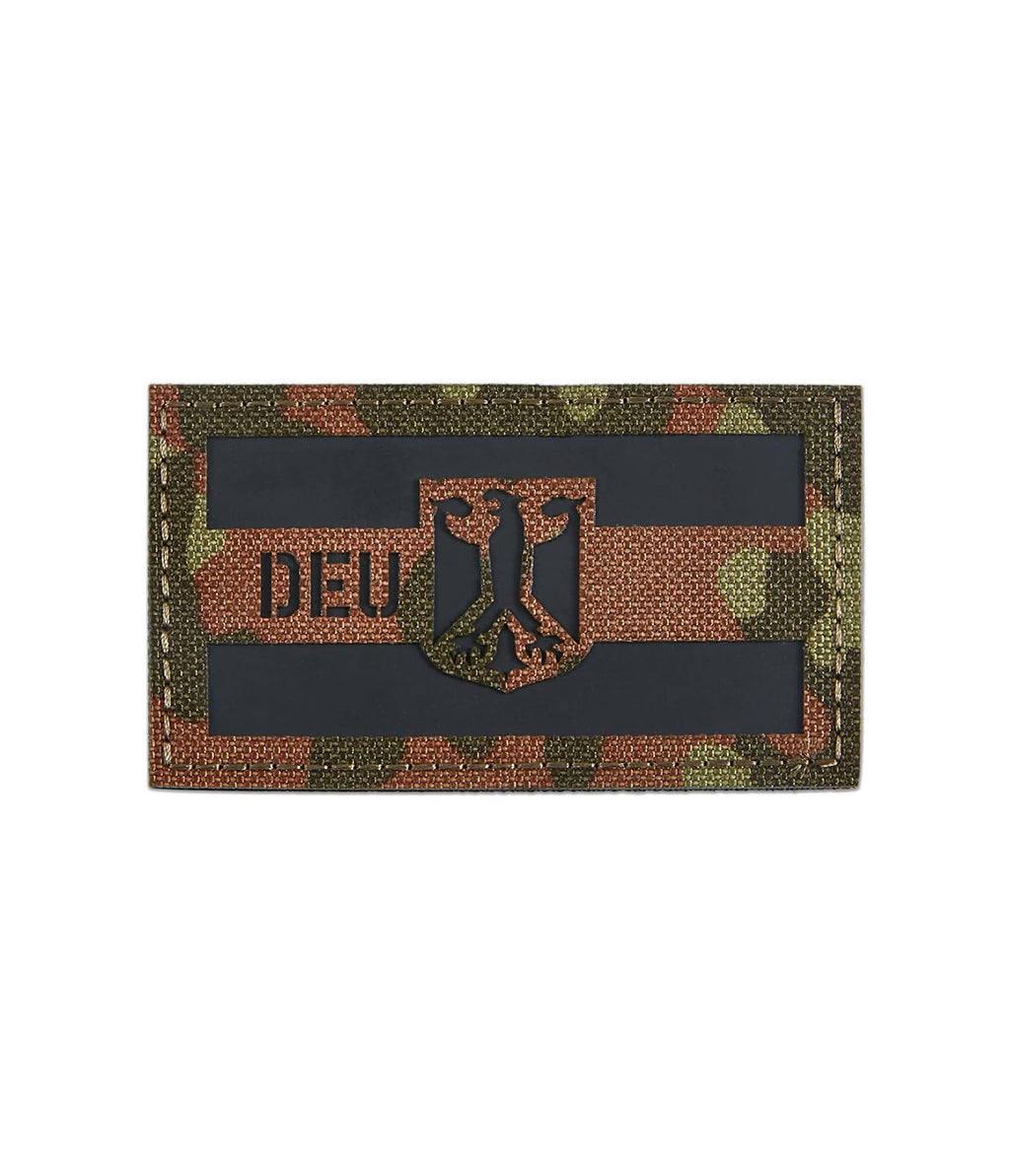 DEU Deutschland Adler Flagge Patch Klett Aufnäher Bundeswehr Flecktarn