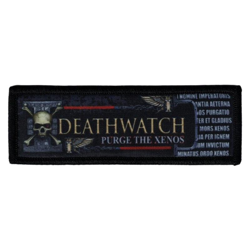Deathwatch Velcro Patch Warhammer Space Marine Elite Klett Aufnäher