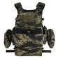 FCPC V5 Plate Carrier Full Set Replica – Modular Tactical Plate Carrier incl. Trauma Roll & GP Pouches | Tiger Stripe Camo