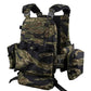 FCPC V5 Plate Carrier Full Set Replica – Modular Tactical Plate Carrier incl. Trauma Roll & GP Pouches | Tiger Stripe Camo