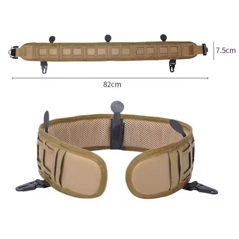 Flacher Airsoft Kampfgürtel Molle Battle Belt Softair Battlebelt GEN2