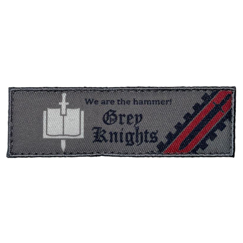 Grey Knights Demon Hunters Velcro Patch Space Marine Chapter Klett Aufnäher