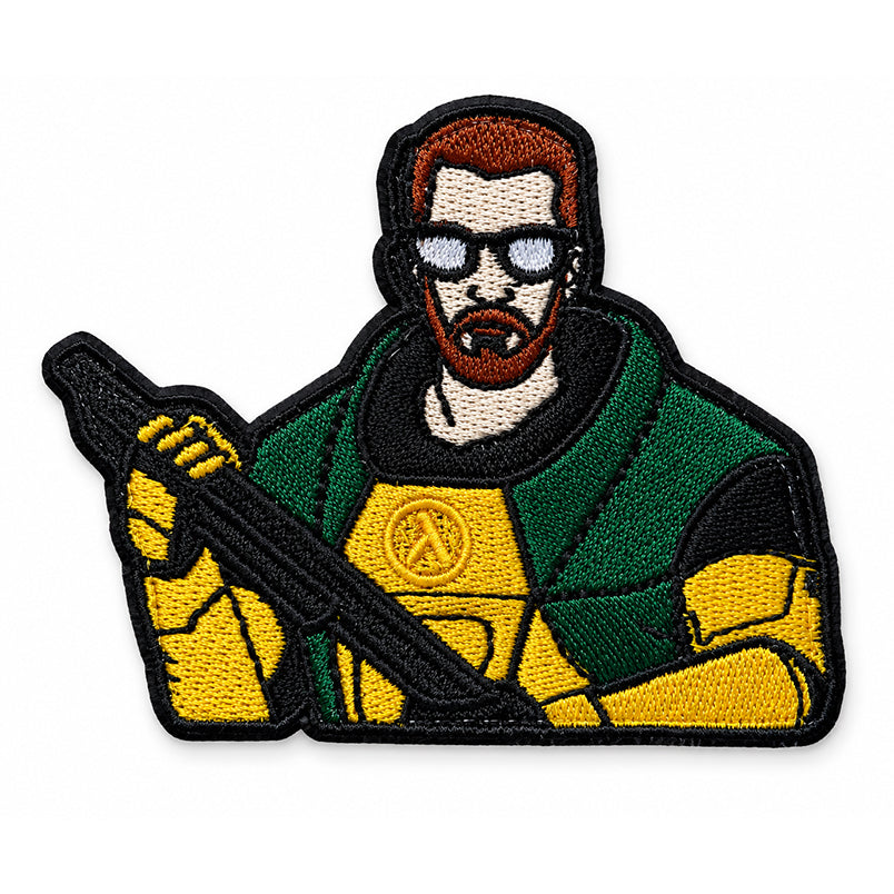 Half-Life Gordon Freeman Patch HEV Suit Embroidery Nylon Klett Aufnäher