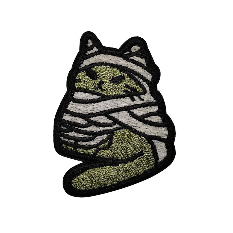 Halloween Mummy Cat Airsoft Patch Katze Mumie Kostüm Softair Klett Aufnäher