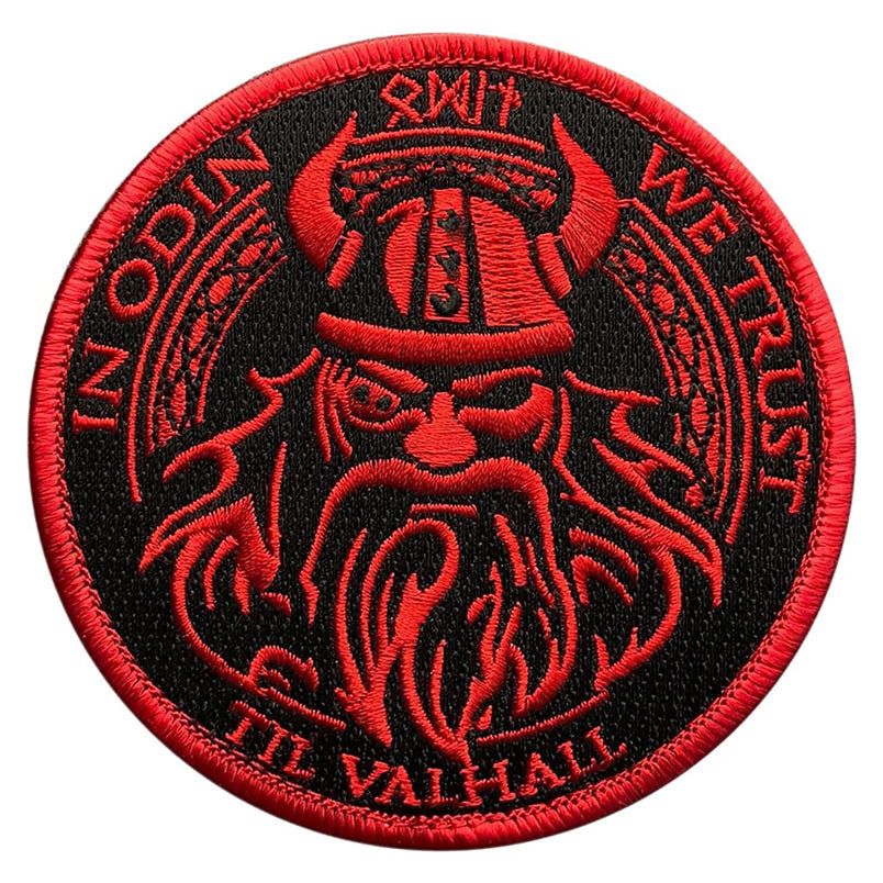 In Odin We Trust Til Valhal Viking Patch Viking Valhalla Velcro Patch