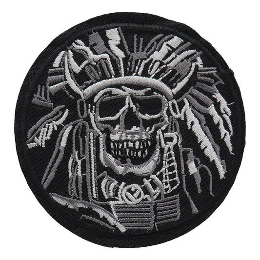 Indianer Totenkopf Airsoft Patch Native Skull Softair Klettaufnäher