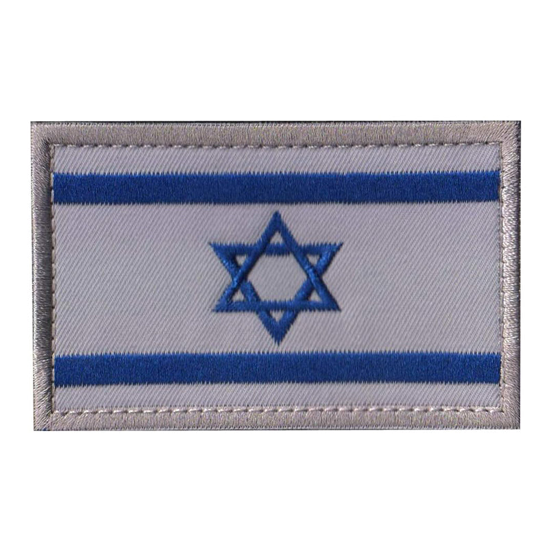 Israel Stoff Fahne Velcro Patch Israelische Flagge Airsoft Klett Aufnäher