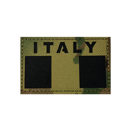 Italien IR Fahne Patch Italienische Flagge Infrarot Klett Aufnäher Multicam