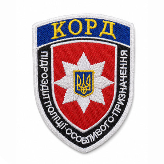 KORD Rapid Operational Response Unit Patch Ukraine Embroidery Klett Aufnäher