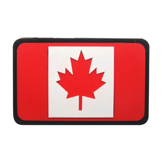 Kanada Fahne Bushcraft PVC Patch Kanadische Flagge Survival Klett Aufnäher