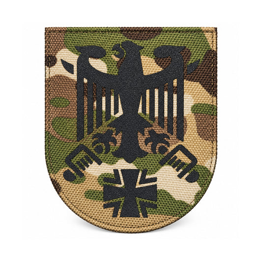 Kommando Heer IR Reflektor Patch Bundeswehr Multicam Cordura Klett Aufnäher