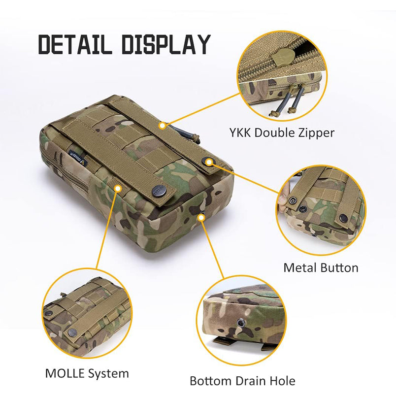 Lasercut Molle EDC Utility Airsoft Pouch Werkzeug Organizer Tasche