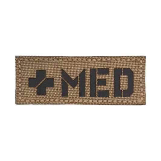 MED Sanitäter IR Airsoft Patch Infrarot Medic Cross Softair Klett Aufnäher