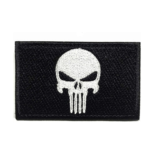 Marvel Punisher Bushcraft Stoff Patch Totenkopf Airsoft Klett Aufnäher