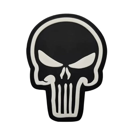 The Punisher Patch Airsoft Patch Black