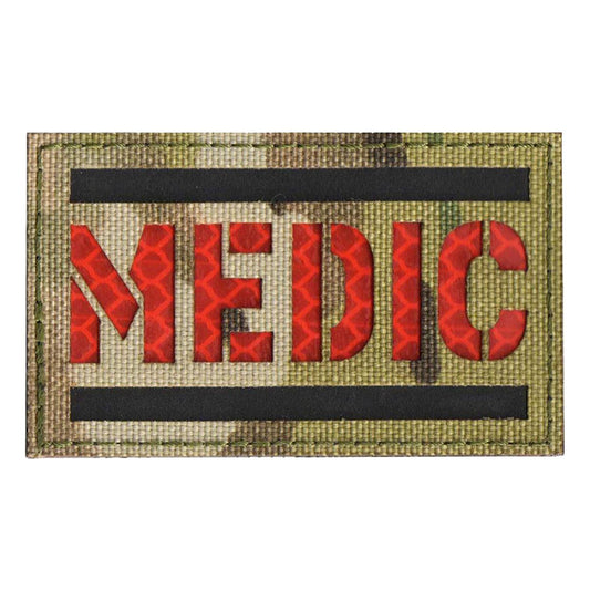 Medic Multicam Airsoft Patch Sanitäter IR Reflektor Softair Aufnäher