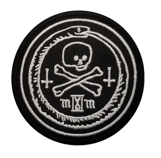 Memento Mori Patch Antikes Rom Klett Aufnäher