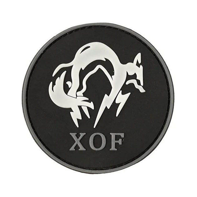 Metal Gear Solid XOF Velcro Patch Zero Skull Face Cipher Klett Aufnäher