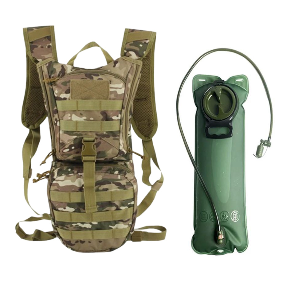 Molle Airsoft Rucksack mit 3L Trinkblase Softair Trinksystem Trinkrucksack