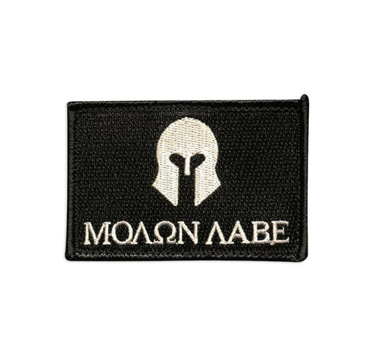 Molon Labe Airsoft Patch Spartan Head Spartaner Softair Klett Aufnäher