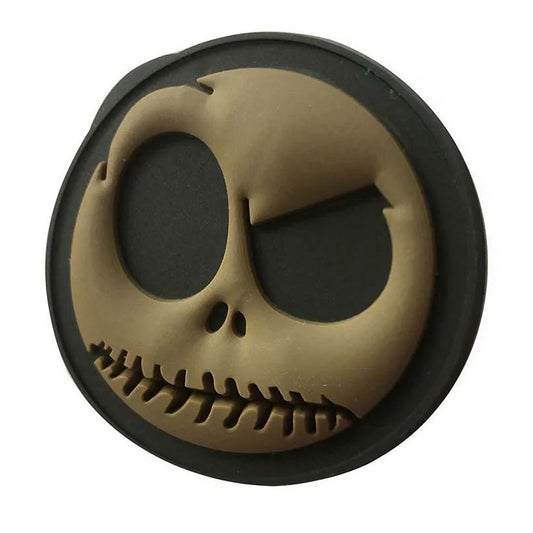 Nightmare Before Christmas PVC Patch Jack Skellington Klett Aufnäher Braun