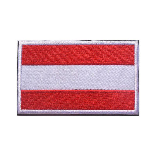 Österreich Fahne Airsoft Velcro Patch Österreichische Flagge Klett Aufnäher