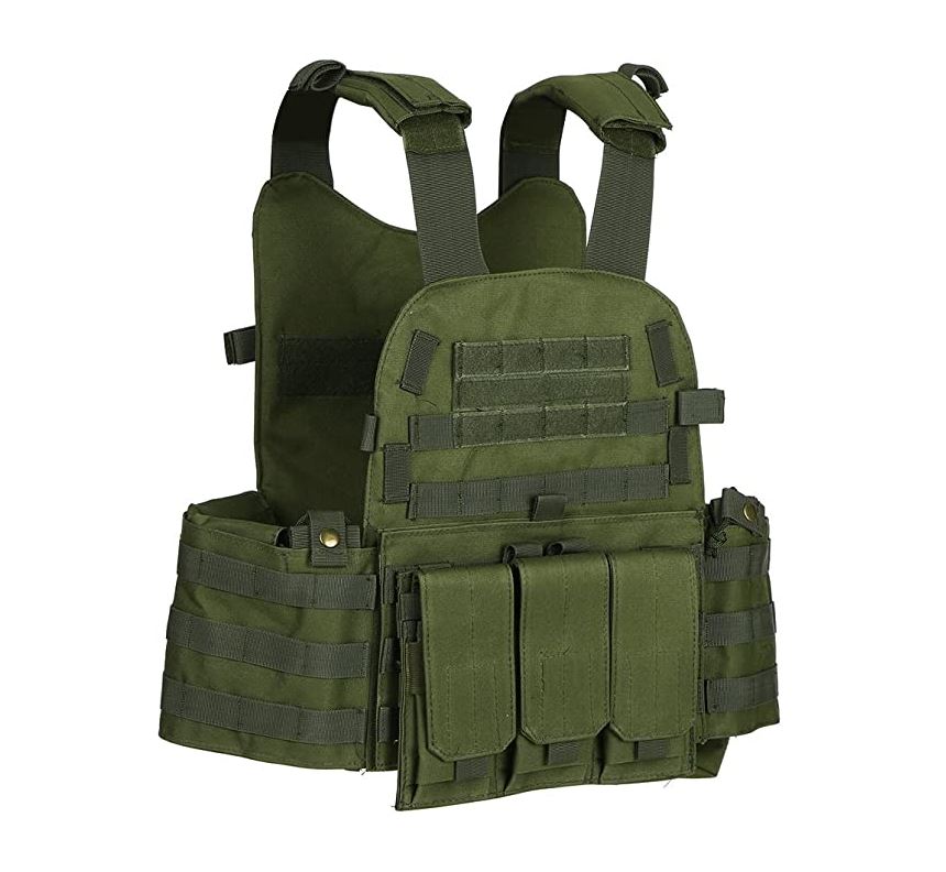 Airsoft Molle Plate Carrier "Slick" with pockets