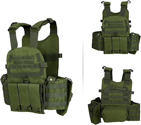 Airsoft Molle Plate Carrier "Slick" mit Taschen