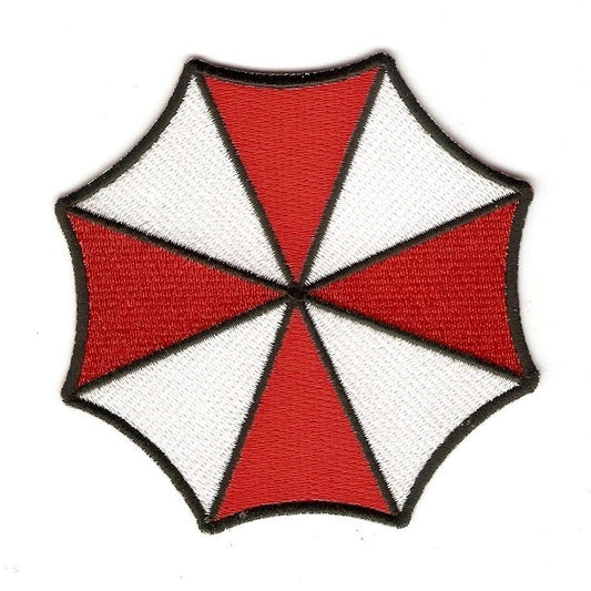 Resident Evil Regenschirm Velcro Patch Capcom Umbrella Corporation Cosplay Stoff Klett Aufnäher