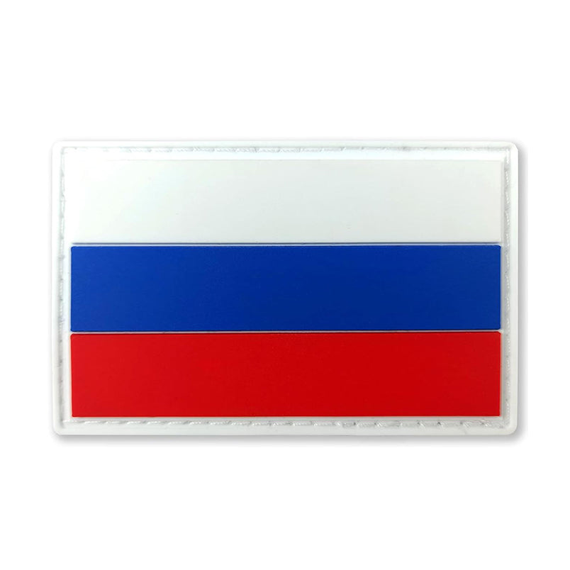 Russia Flag Bushcraft PVC Patch Russian Flag Survival Velcro Patch