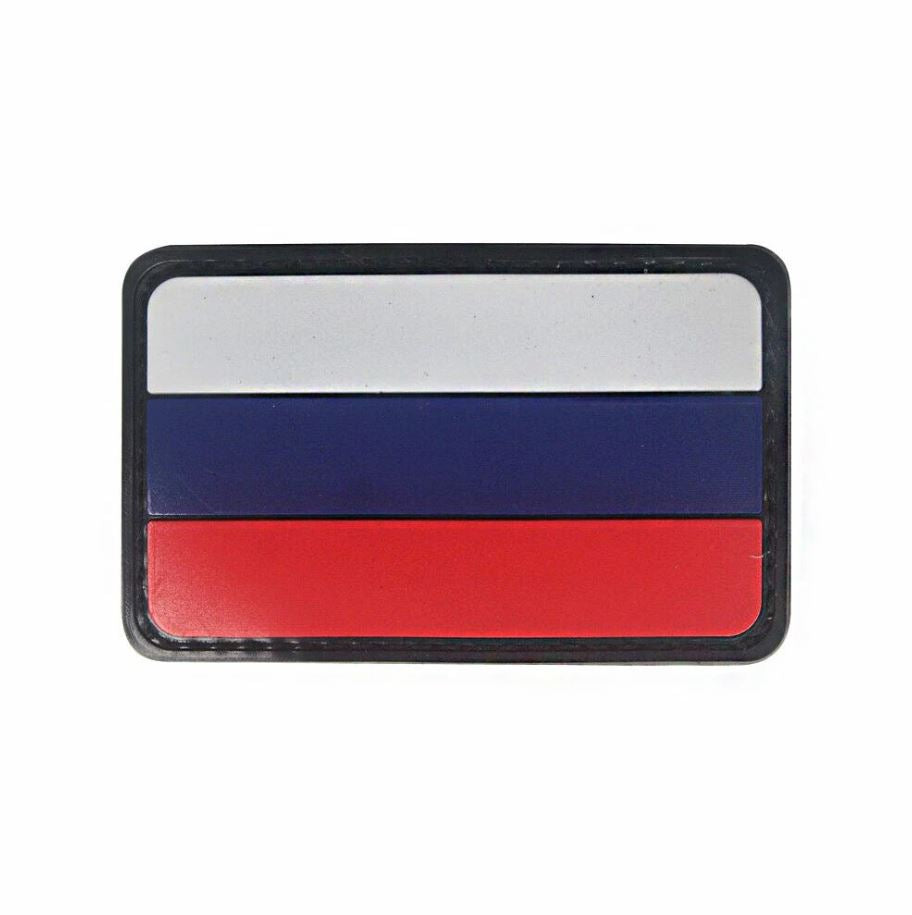 Russland Patch Klett Aufnäher Russia Flagge PVC