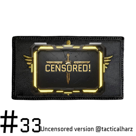 #33 Astartion Winged Skull Velcro Patch TAC-HAMMER