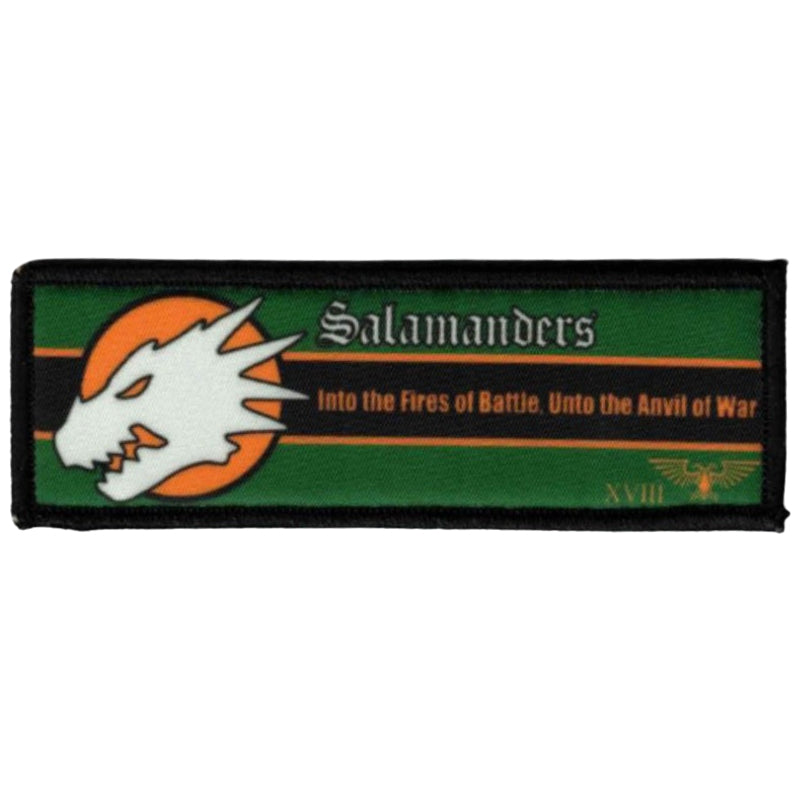 Salamanders Nocturne Velcro Patch Space Marine Chapter Klett Aufnäher