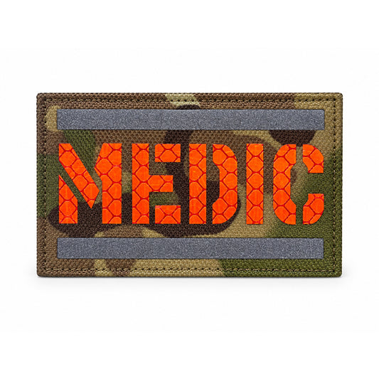 Medic Multicam Airsoft Patch Sanitäter IR Reflektor Softair Aufnäher