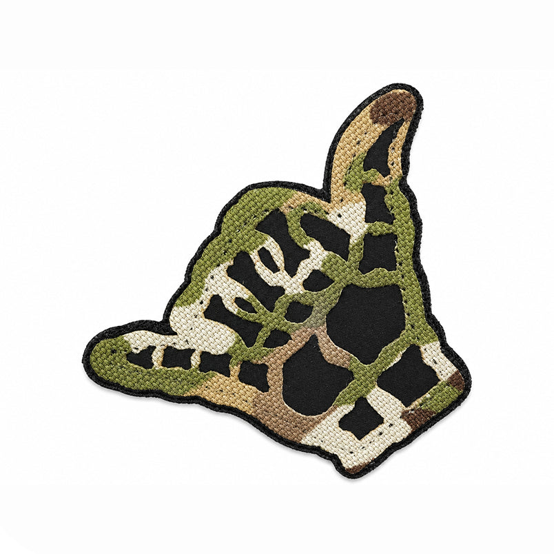 Shaka Hand Meme Mini Velcro Patch Hawaii Handzeichen Klett Aufnäher Multicam
