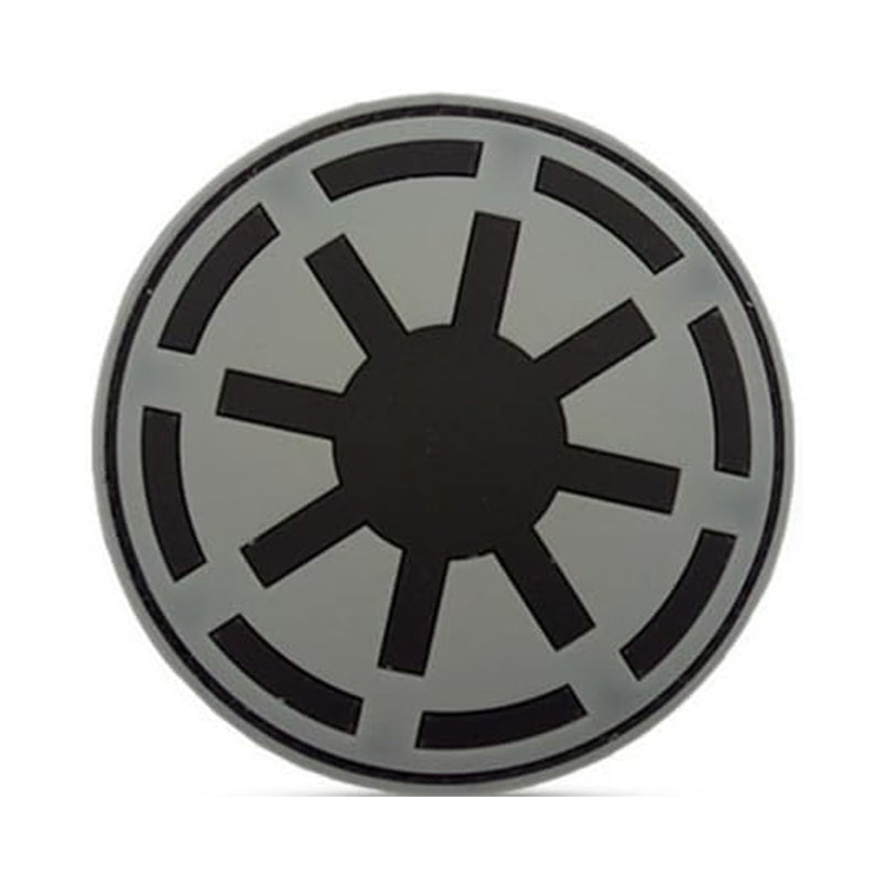 Star Wars Velcro PVC Patch Galaktische Republik Klett Aufnäher Grau