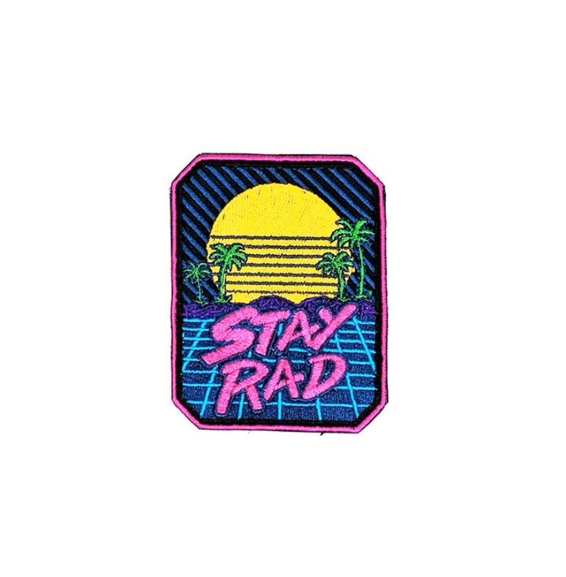 Stay Rad Airsoft Patch Retrowave Softair Klett Aufnäher