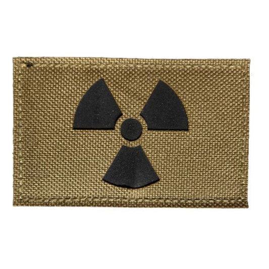 Strahlenwarnzeichen Airsoft IR Velcro Patch Nuclear Hazard Klett Aufnäher